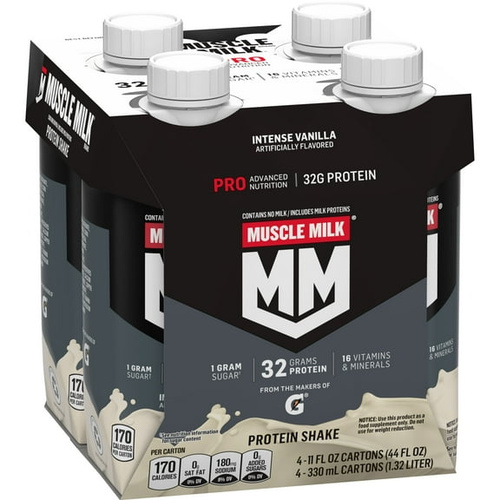 MUSCLE MILK 4PK VANI 11 OZ