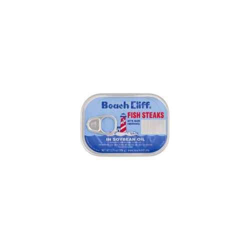BEACH CLIFF FISH STEAKS IN SOYABEAN OIL 3.75 OZ