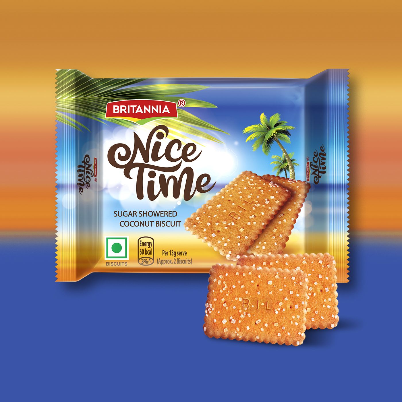 Britannia Nice Time Coconut Biscuits 2.8 OZ