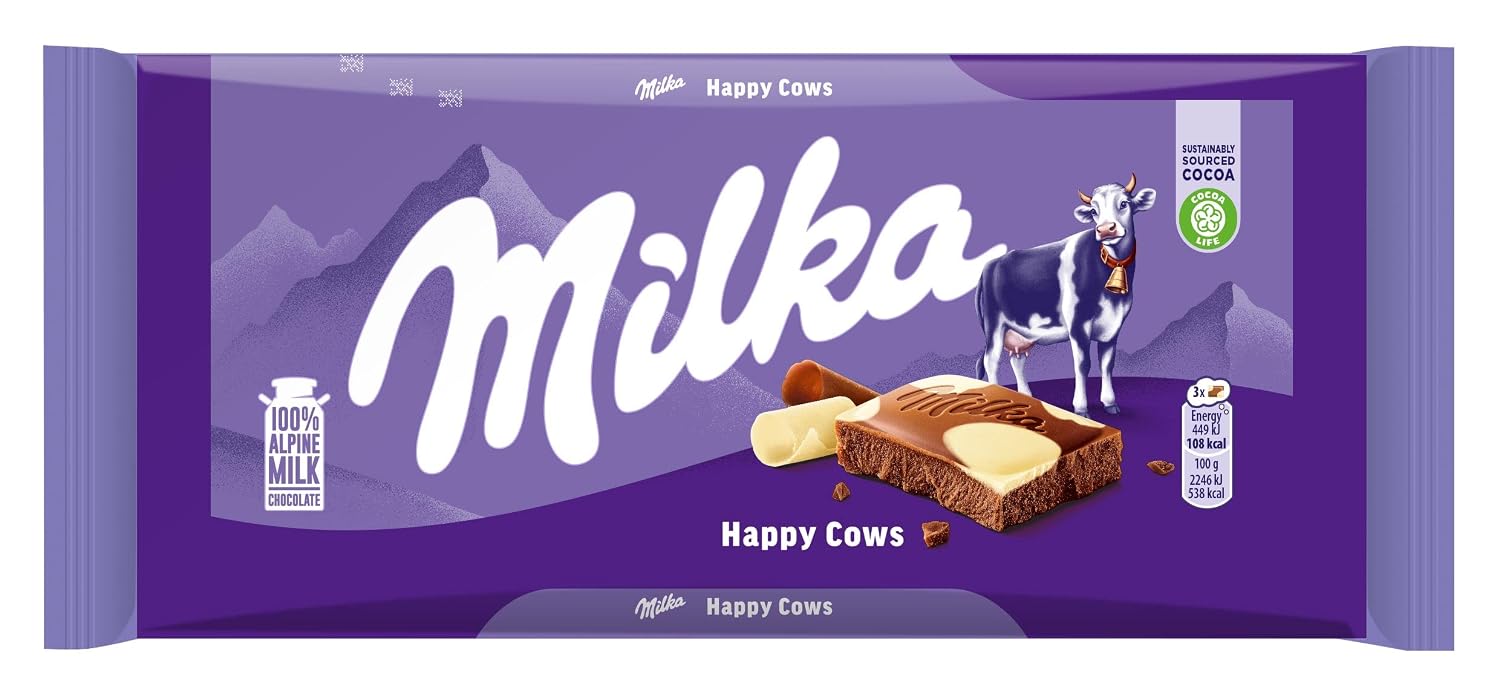 Milka Alpine Milk And White Chocolate 100 GM