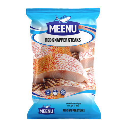 MEENU RED SNAPPER STEAKS 2 LB