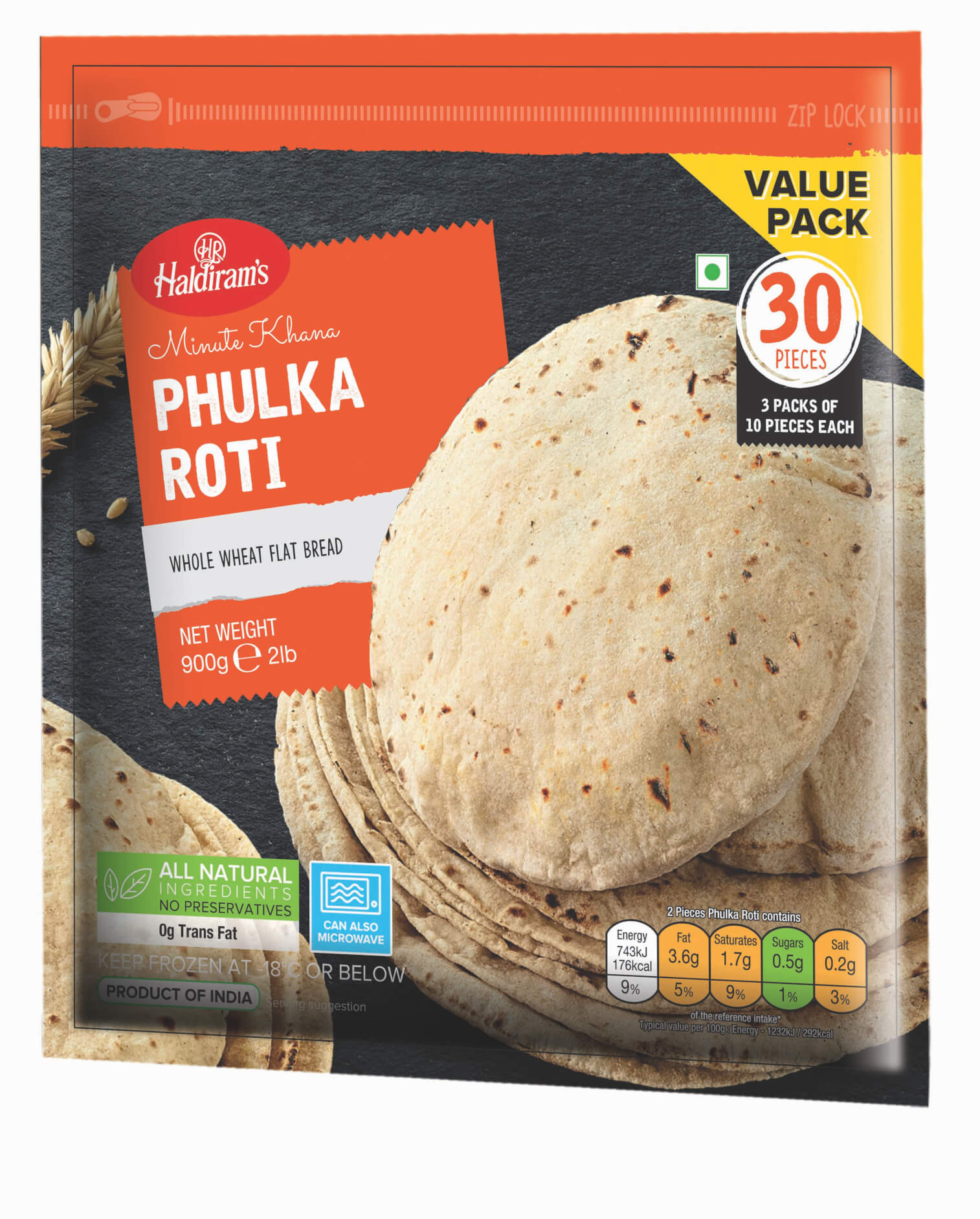 HALDIRAM PHULKA ROTI 900 GM