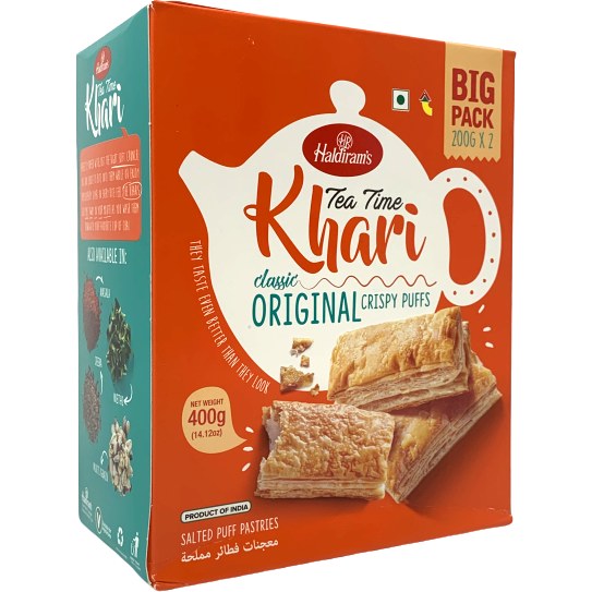 HALDIRAM KHARI PLAIN PUFF CLASSIC ORIGINAL 400 GM
