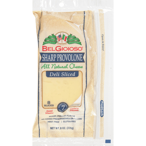 BELGIOIOSO SHARP PROVOLONE 8 OZ