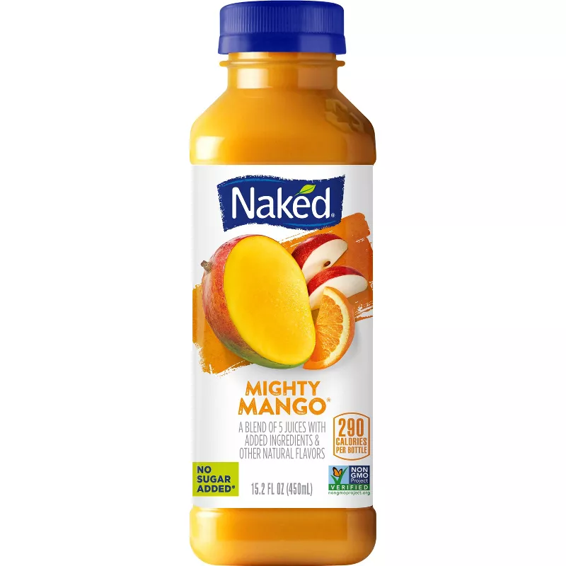 Naked Mighty Mango Fruit Juice Smoothie 15.2 Fl Oz 15.2 OZ