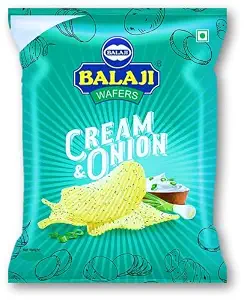 BALAJI CREAM & ONION CHIPS 150 GM