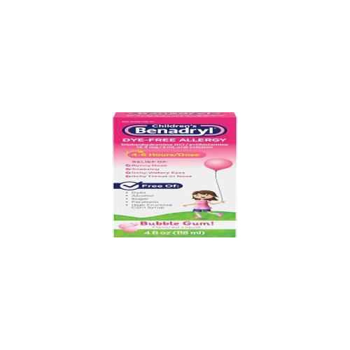 Benadryl Childrens Dye Free Allergy 4 FLOZ
