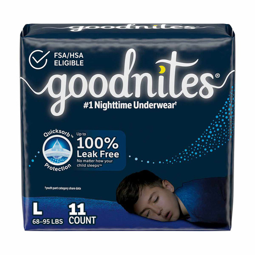 GOODNITES BOY LARGE 11 COUNT