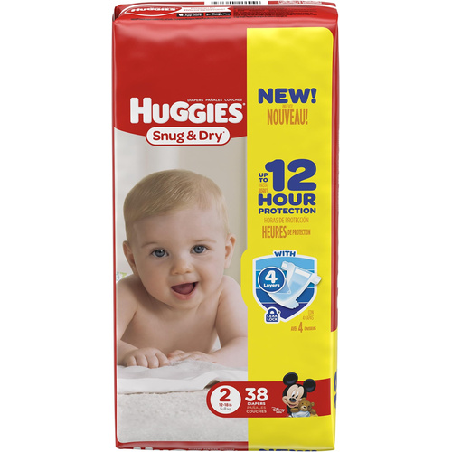 HUGGIES SNUG & DRY # 38 COUNT