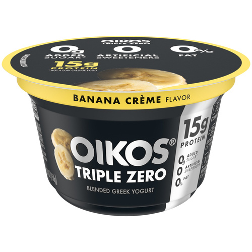 OIKOS TRIPLE ZERO BANANA CREME 5.3 OZ