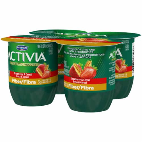 DANNON ACTIVIA STRAW 4P  4Z 16 OZ