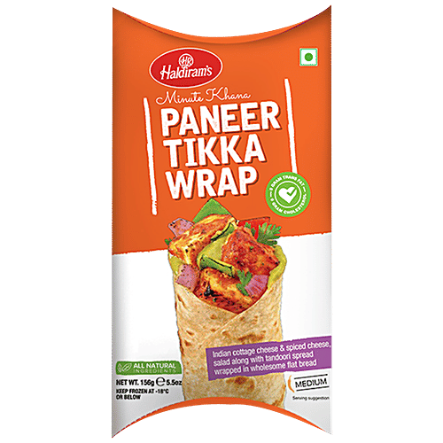 HALD WRAPS PANEER TIKKA 156 GM