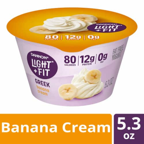 DANNON LT N FT GREEK BANANA CREAM 5.3 OZ