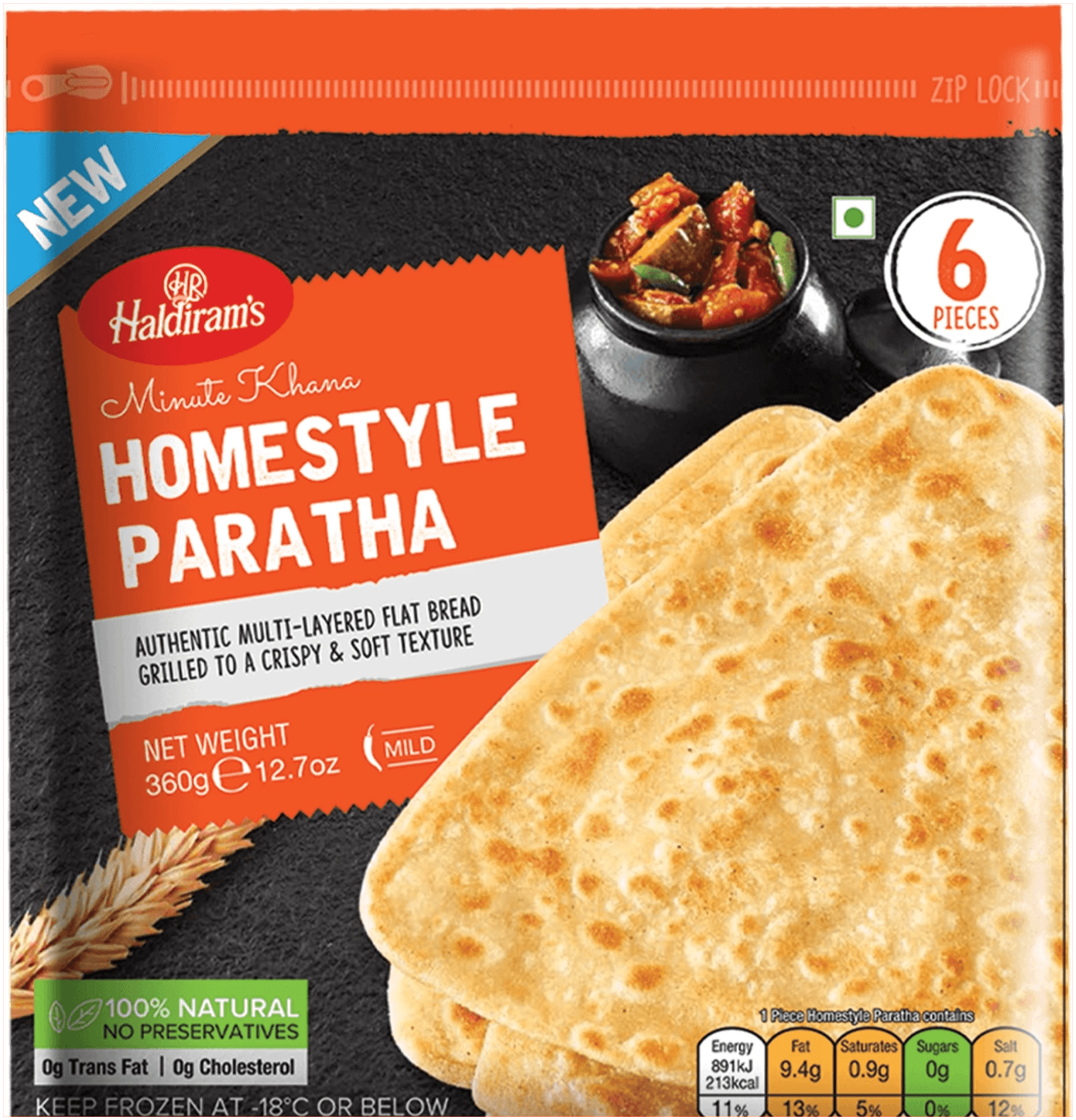 Homestyle Paratha 6 PCS