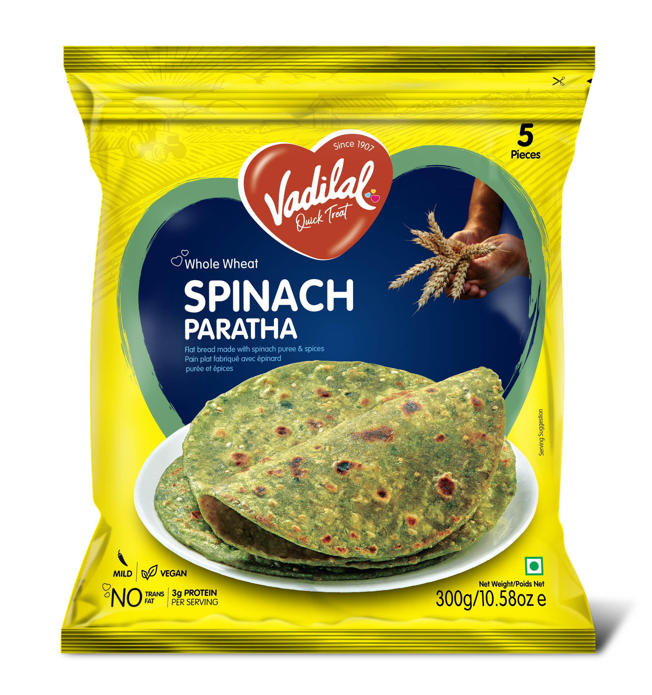 VADILAL SPINACH PARATHA 300 GM