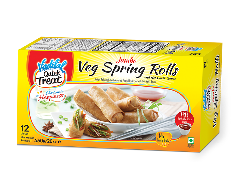 VADILAL JUMBO SPRING ROLLS 560 GM
