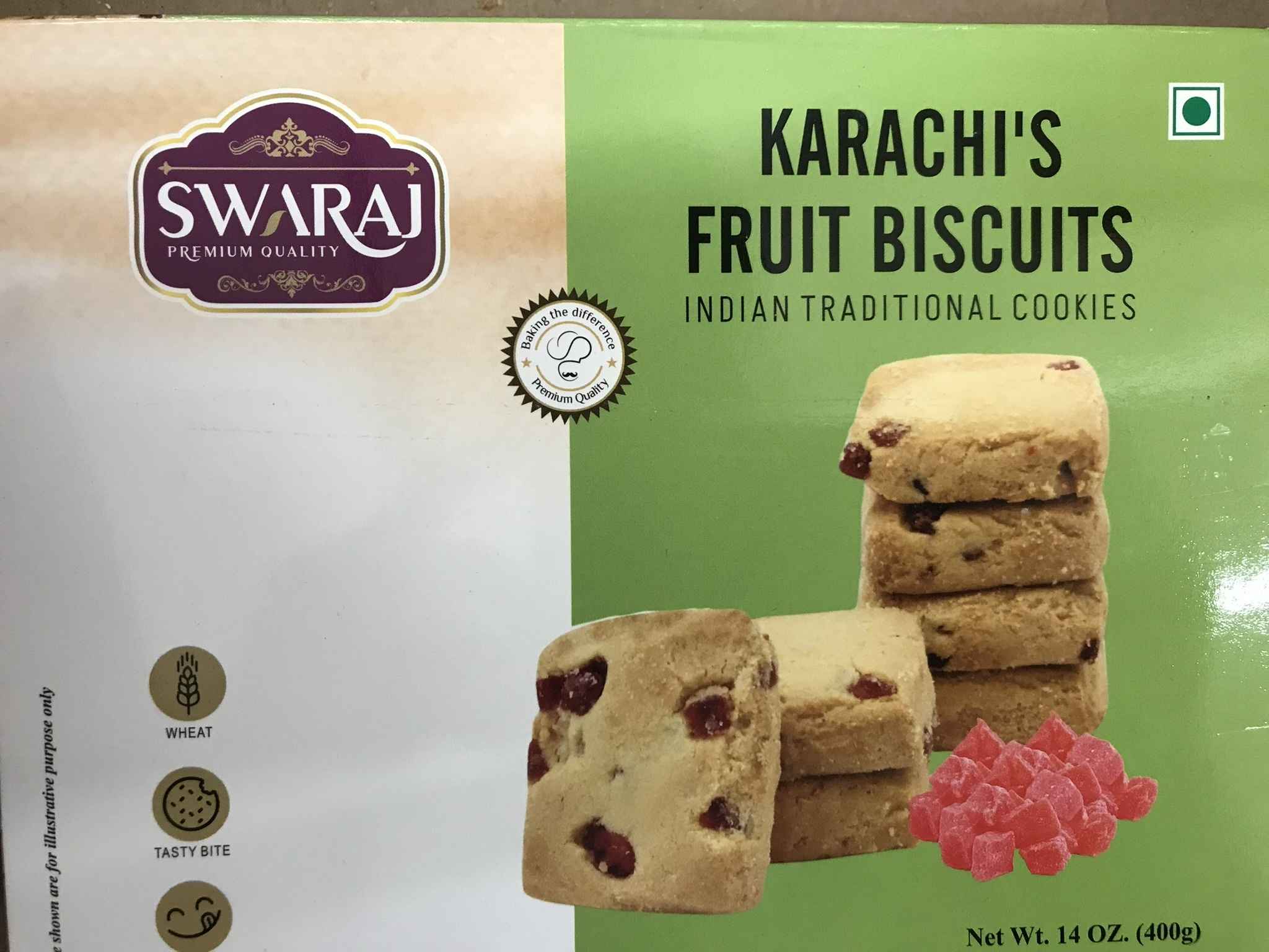 SWARAJ KARACHIS FRUIT BISCUIT 14 OZ