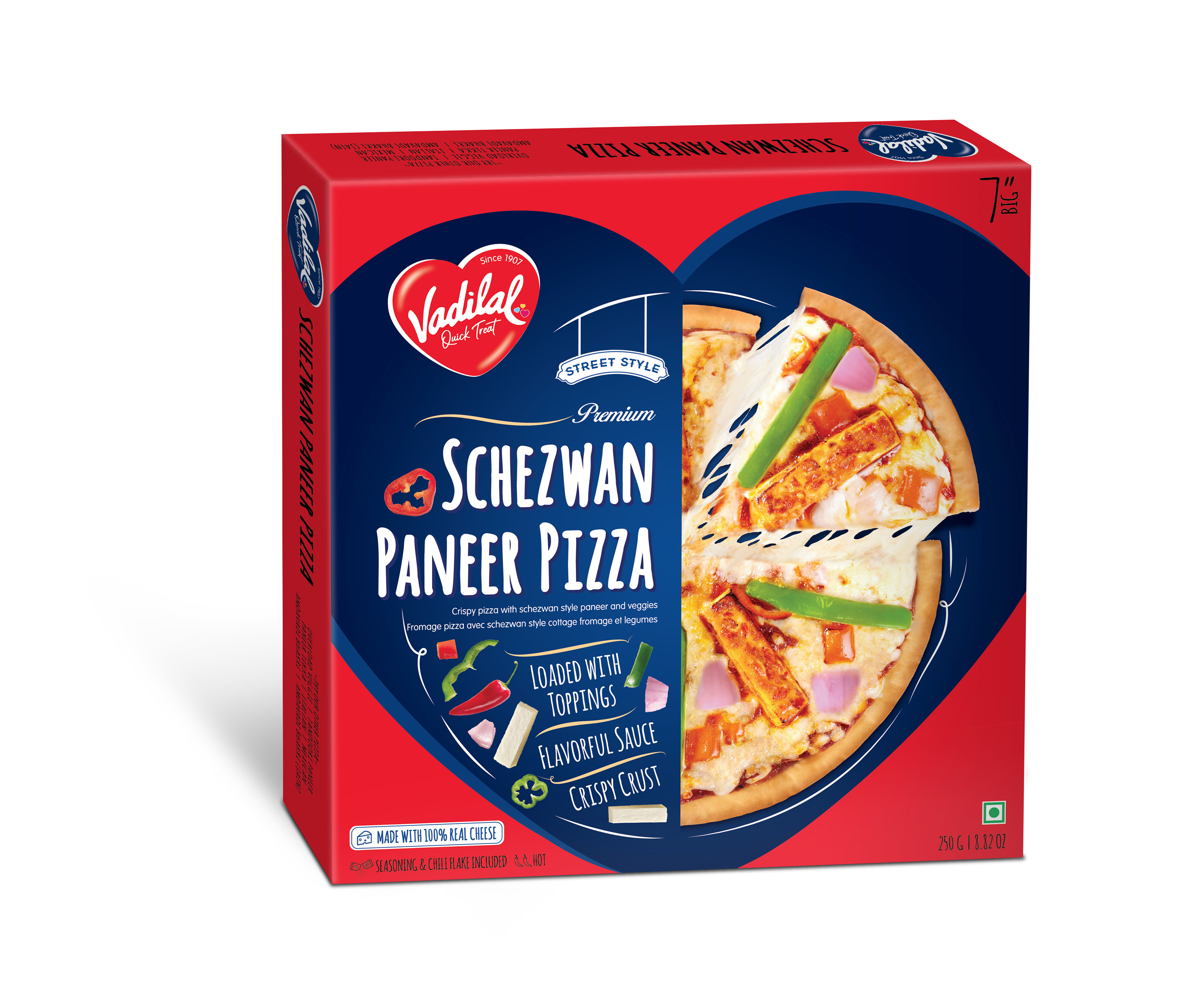 VADILAL SCHEZWAN PANEER PIZZA 225 GM