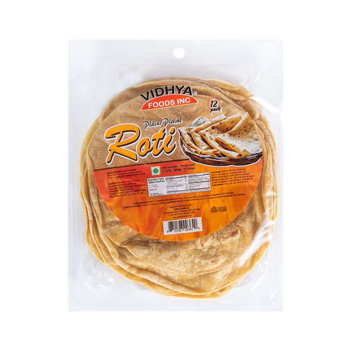 VIDHYA PLAIN ROTI 500 GM