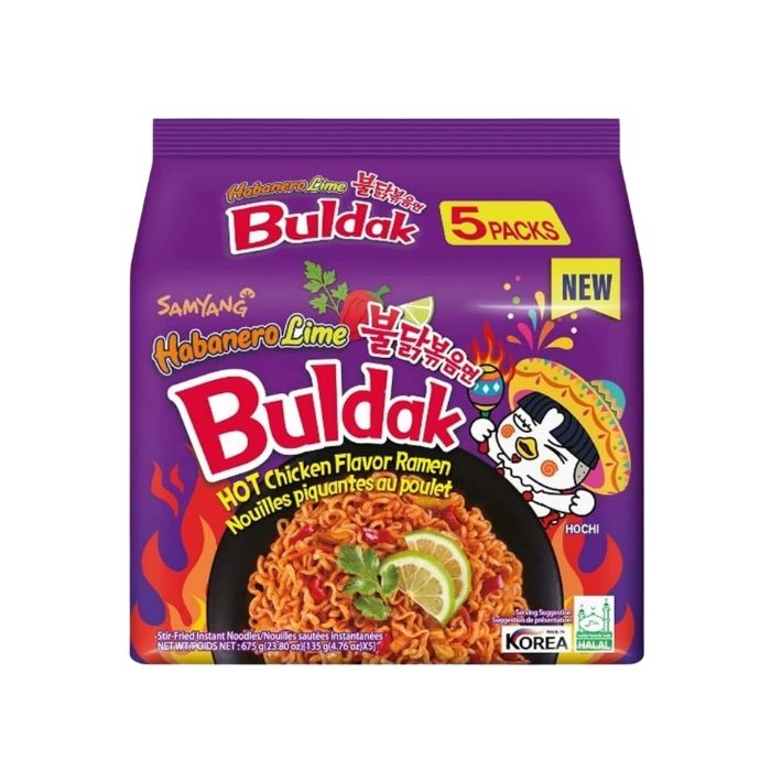 Samyang Hot Chicken Habanero Con Lim?n 5 Pack 5 PACK