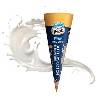 VADILAL BUTTERSCOTCH CONE 110 ML
