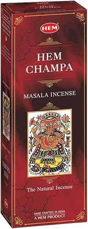 HEM CHAMPA MASALA INCENSE 20 COUNT