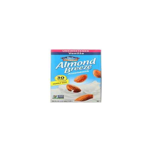 Blue Diamond Breeze Almond Milk Unsweetened 0.5 GALLON
