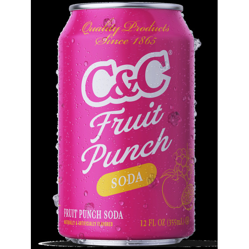 C&C FRUIT PUNCH CAN 12 OZ