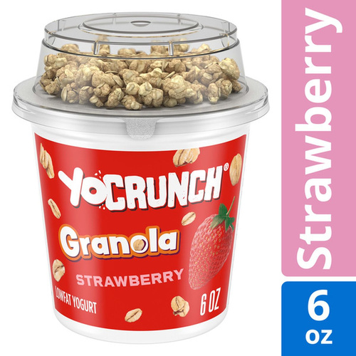 YOCRUNCH STRAW/GRANOLA   6Z 6 OZ