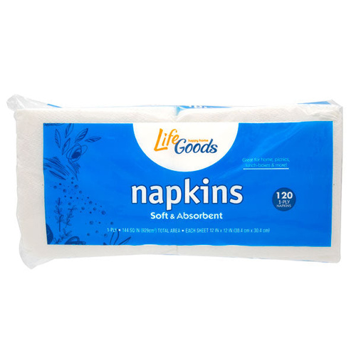 LIFE GOODS NAPKINS 120 COUNT