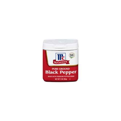 MCCORNICK BLACK PEPPER GROUND 3 OZ