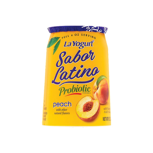 LA YOG LATINO PEACH 6 OZ