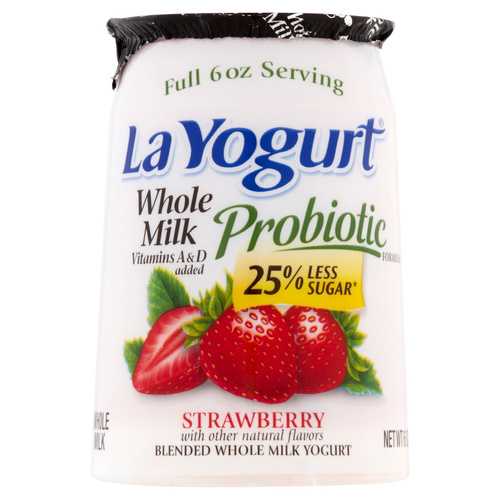 LA YOGURT STRAW FRUIT    6Z 6 OZ