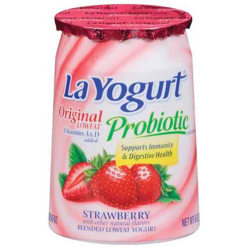 LA YOG PRBIOTC LT STRAW  6Z 6 OZ