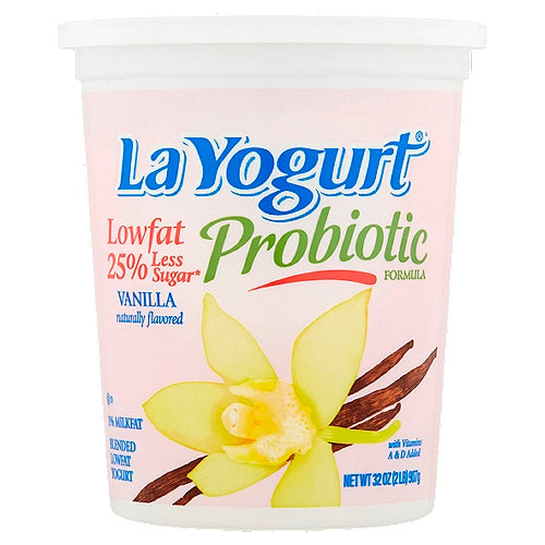 LA YOG WH MILK VANIL 32 OZ