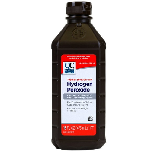 QC HYDROGEN PEROXIDE 16 OZ