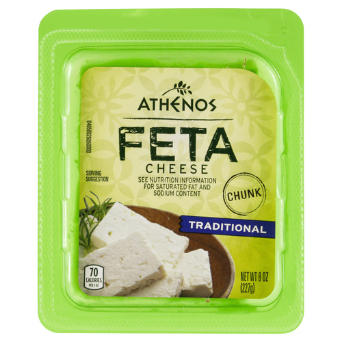 Athenos Traditional FETA Cheese 0.5 Lbs