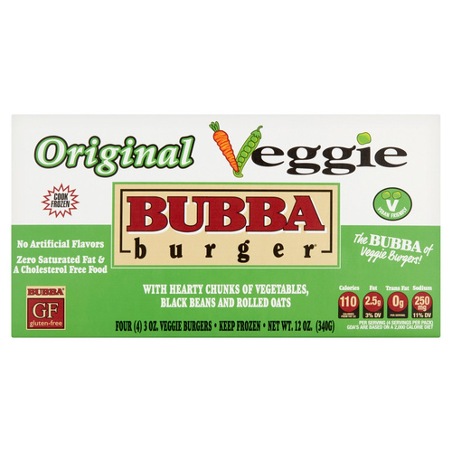 BUBBA VEGGIE BURGER 12 OZ