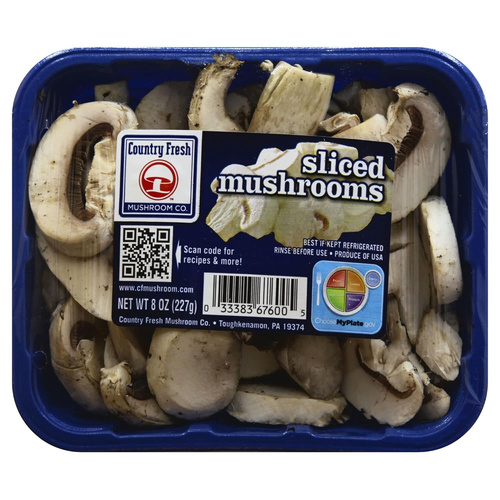 SLICED MUSHROOMS 8 OZ
