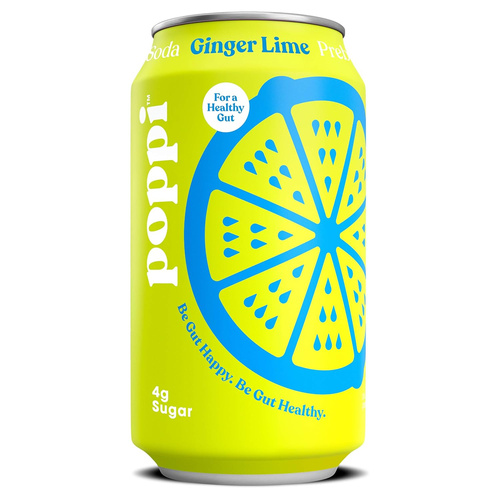 POPPI GINGER LIME 12 FLOZ