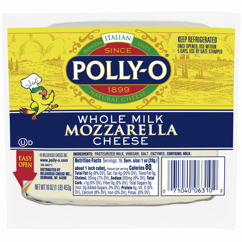 POLLY O MOZZARELLA CHEESE 1 LBS