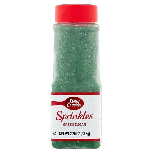 BETTY CROCKER SPRINKLES GREEN SUGAR 2.25 OZ