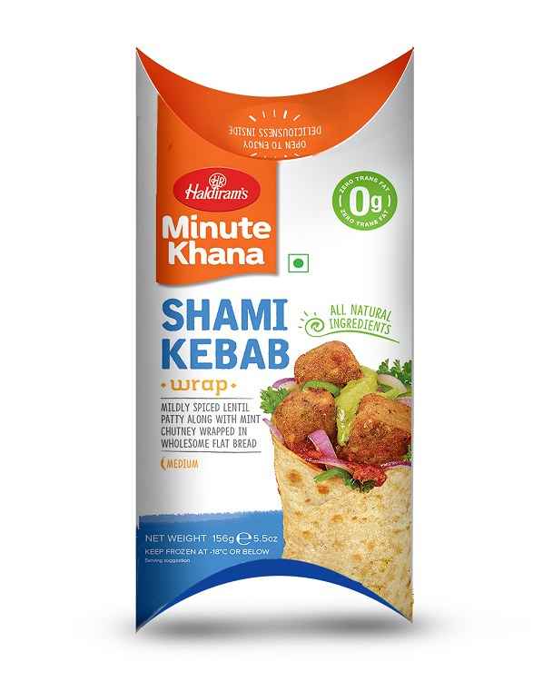 Hld.Veg.Shami Kabab Wrap  5.5 OZ