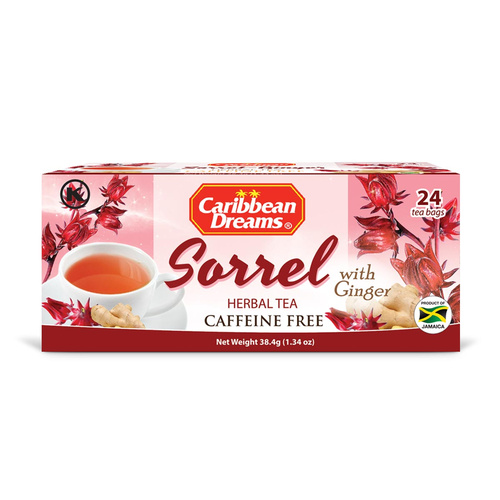 Caribbean Dreams Sorrel Ginger Tea 24 BAG