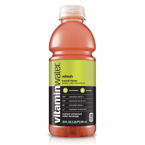 GLACEAU VITAMIN WATER REFRESH MANGO 20 OZ