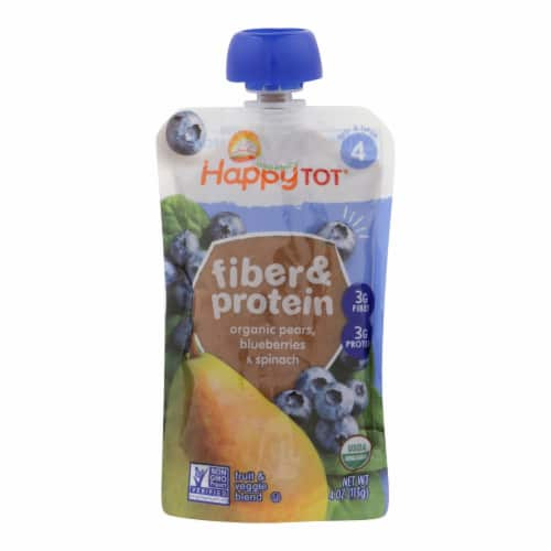 HPYBABY #4 PEAR/BLU/ 4 OZ