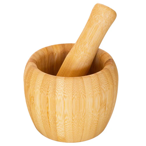 W/B BAMBOO MORTAR AND PESTLE 1 EACH