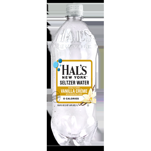 HALS NY VANILLA CREME SELTZER 1 LTR