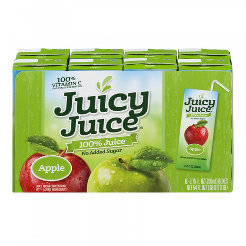 JUICY JUICE APPLE 8P 6 OZ
