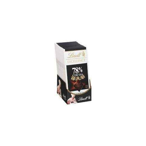 LINDT EXCELLENCE DARK CHOCOLATE 78% COCOA 0.22 Lbs